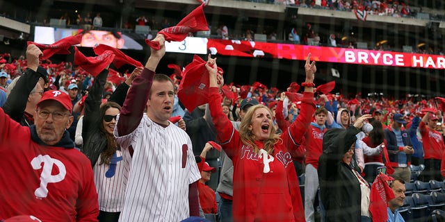 Philadelphia Phillies Fans Go Crazy Celebrating Team Going To World Series