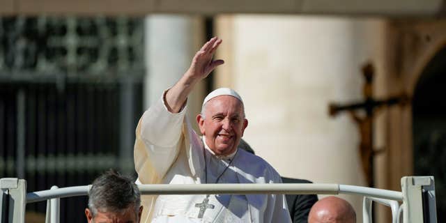 Pope Francis, pictured here leaving his weekly general audience in St. Peter's Square at The Vatican, on Oct. 5, 2022, will be the first pope to visit Bahrain, the home of the Gulf's first Catholic community.