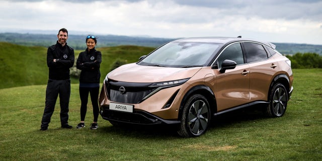 Chris and Julie Ramsey will drive a Nissan Ariya from the North to South Pole.