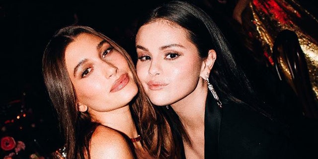Hailey Bieber and Selena Gomez attend the Academy Museum of Motion Pictures 2nd Annual Gala, Presented by Rolex