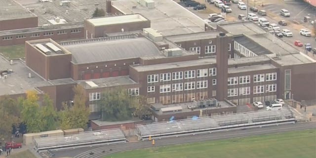 An aerial view of the Central Visual and Performing Arts high school in St. Louis, Missouri. (KTVI)