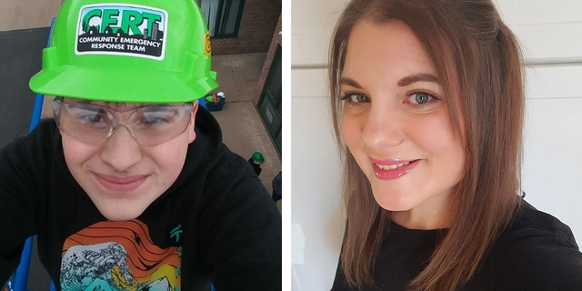 Seventeen-year-old Collin Suriano and his mom, Melissa Suriano, of Mesick, Michigan.