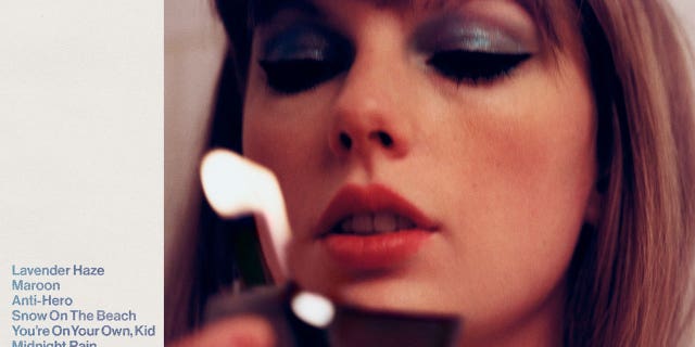 This image released by Republic Records shows "Midnights" by Taylor Swift.