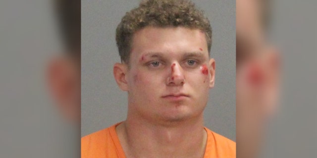 Kyle Mcadoo, 20, was arrested by Texas A&amp;M police for various forms of vandalism at the George Bush Presidential Library and Museum in College Station.