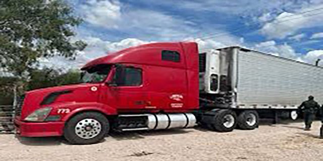 Hidalgo County Sheriff Eddie Guerra released this photo of the tractor trailer that was used in Thursday's human smuggling operation. 