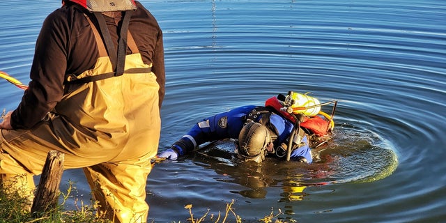 A dive team recovered the man's body from about 10 feet of water later on Thursday morning. 