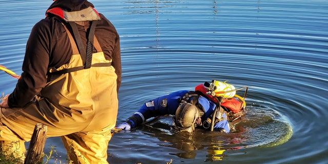 A dive team recovered the man's body from about 10 feet of water later on Thursday morning.