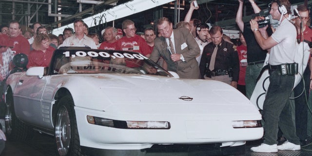 The one-millionth Corvette was built in 1992 and painted white with a red interior like the very first 1953 produced.