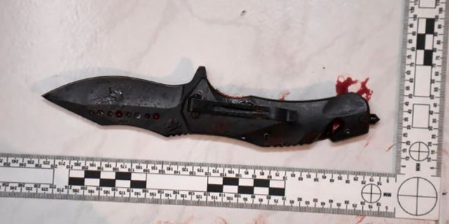 Investigators said the alleged murder weapon was a knife, which was found at the scene.