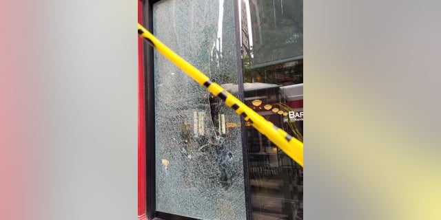 Philadelphia restaurant Barra Rossa's window was smashed by vandals.