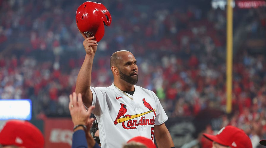 Pujols' first hit since rejoining the Cardinals was—of course—a