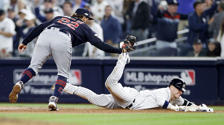Yankees' Josh Donaldson thrown out at first after going into home