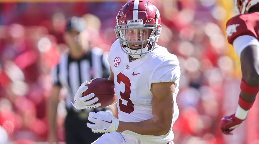 Alabama wide receiver Jermaine Burton allegedly hit female