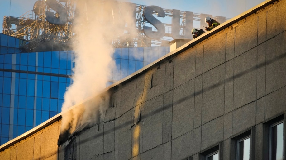 Exterior damage of Kyiv building