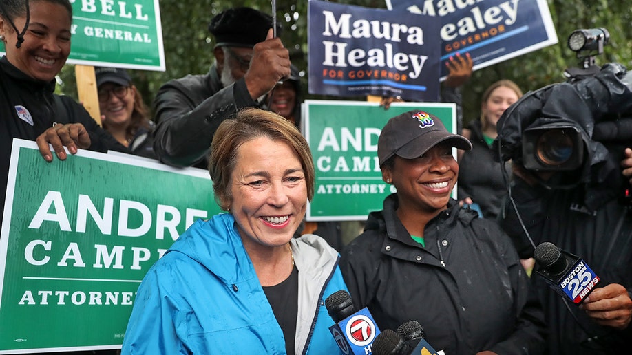 Maura Healey and Andrea Campbell