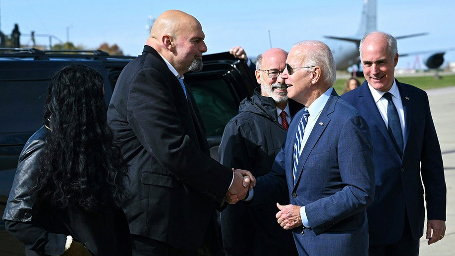 John Fetterman with Biden