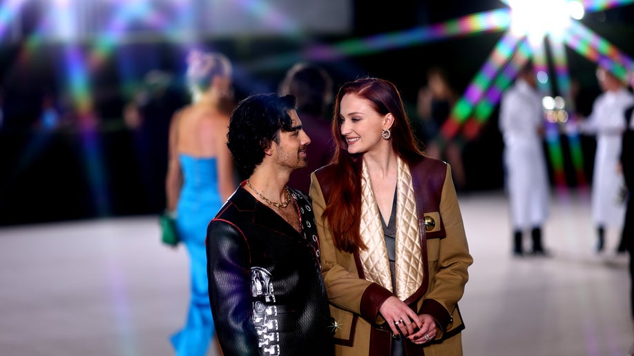 Joe Jonas and Sophie Turner stare at each other