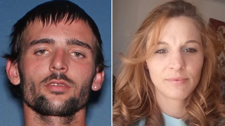 Hunter McGuire's booking photo and a picture of of Samantha Branek from Facebook