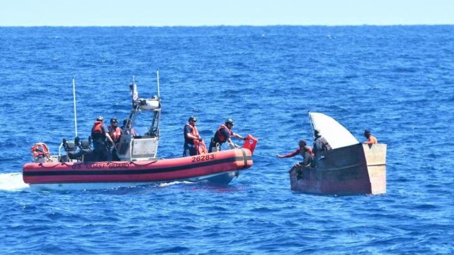 U.S. Coast Guard meets Cuban migrants off Florida coast