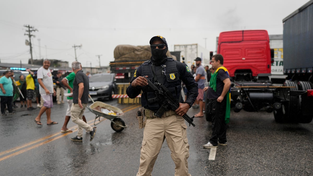 Bolsonaro supporters protesting the results of the election