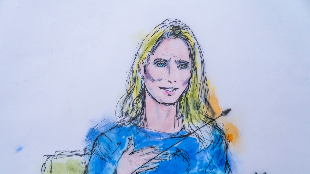 Jennifer Siebel Newsom seen in courtroom sketch