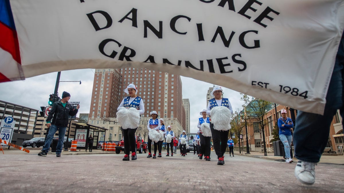 Milwaukee Dancing Grannies at 2022 Veterans Day parade