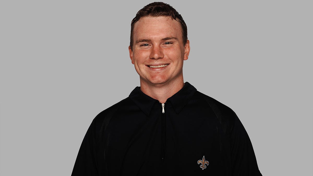 Adam Zimmer with the Saints