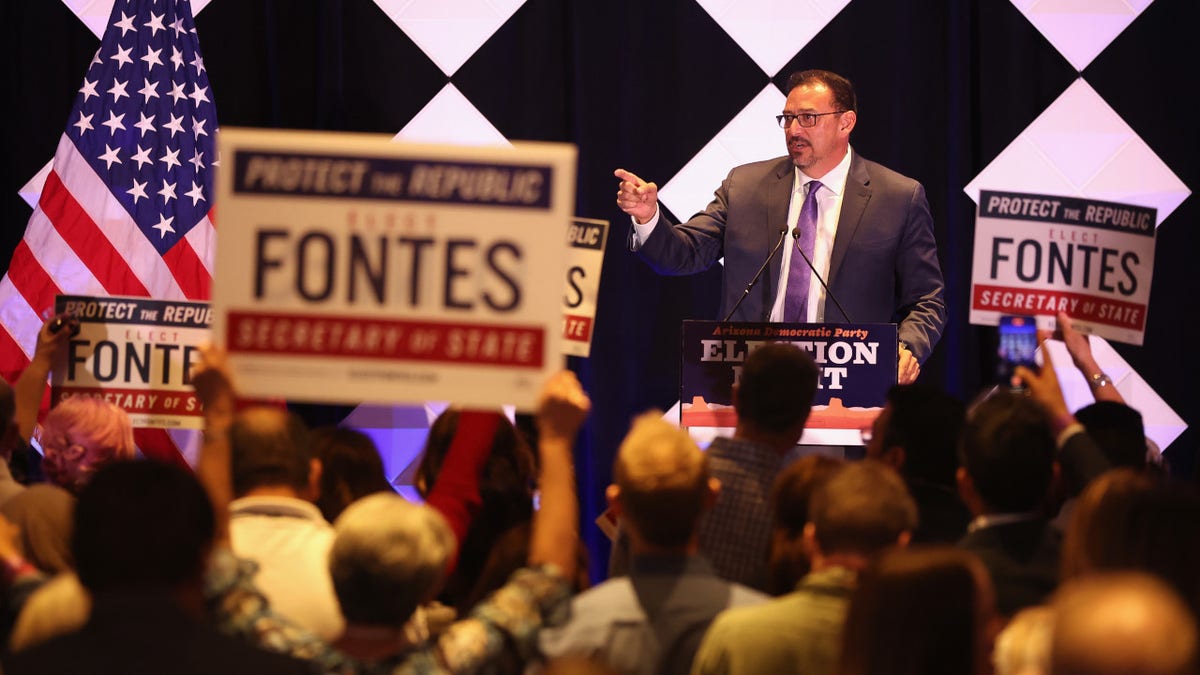Democratic candidate Adrian Fontes