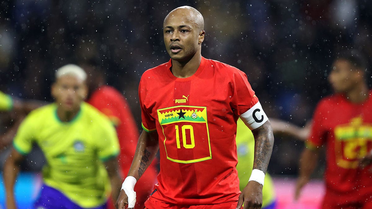 Andre Ayew plays for Ghana