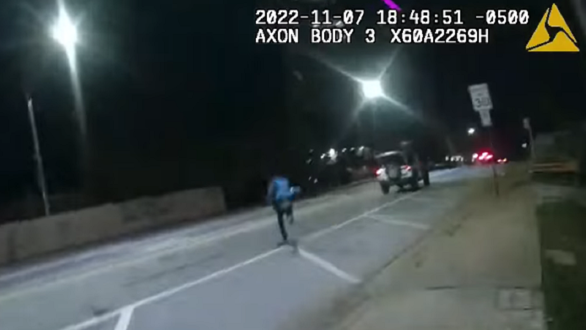 Atlanta police officer pursuit suspect