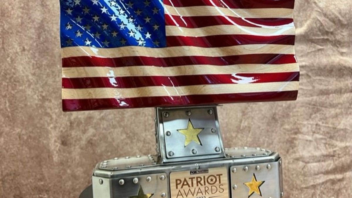 Patriot Awards American Flag Trophy Award