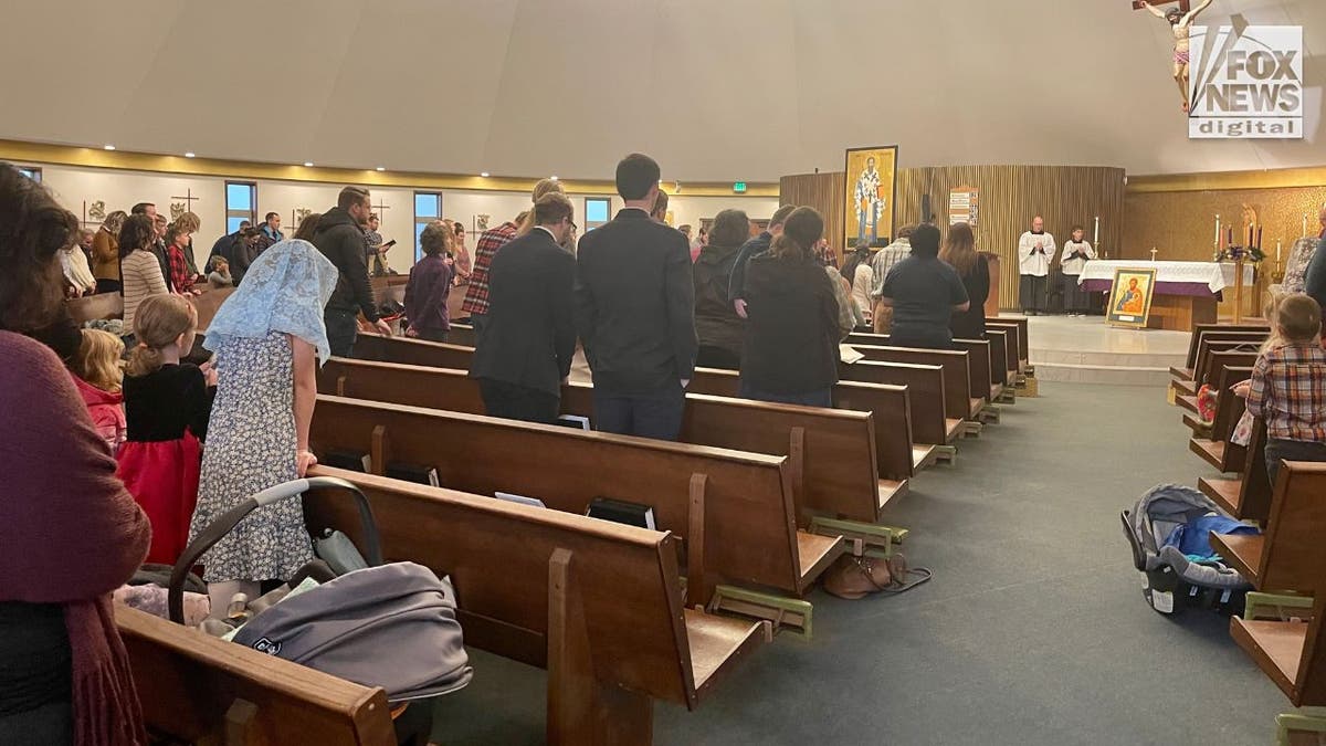 Parishioners gather in Moscow, Idaho