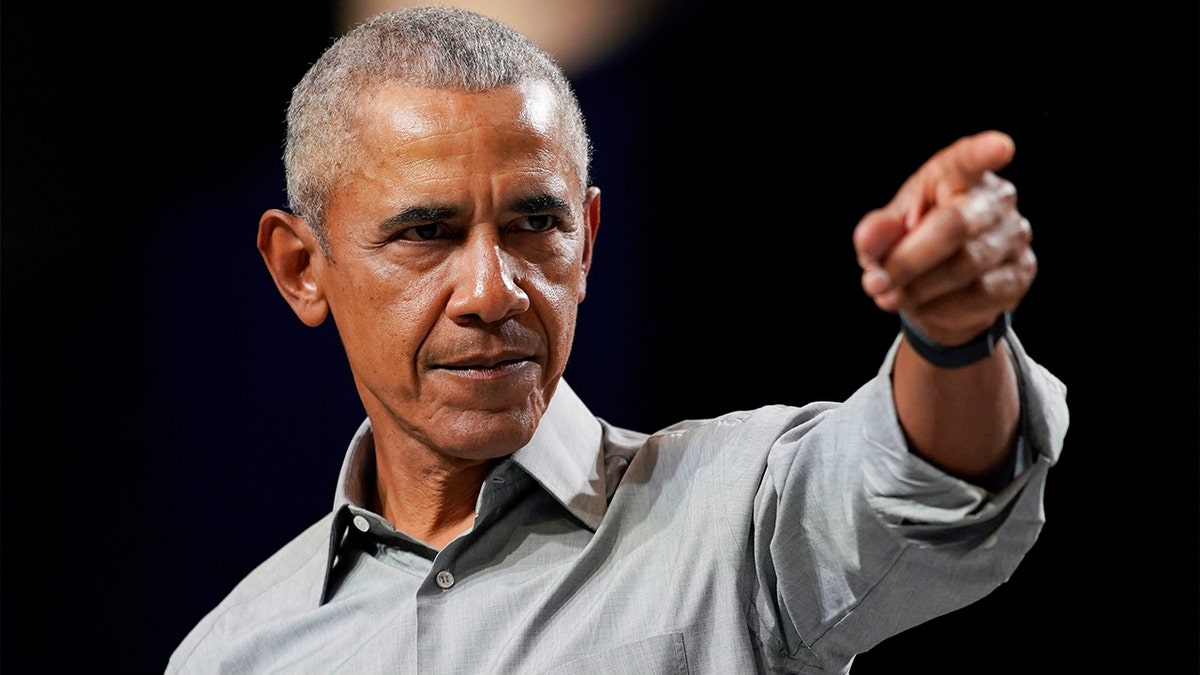 Former President Barack Obama joins campaign rally in North Las Vegas, Nevada