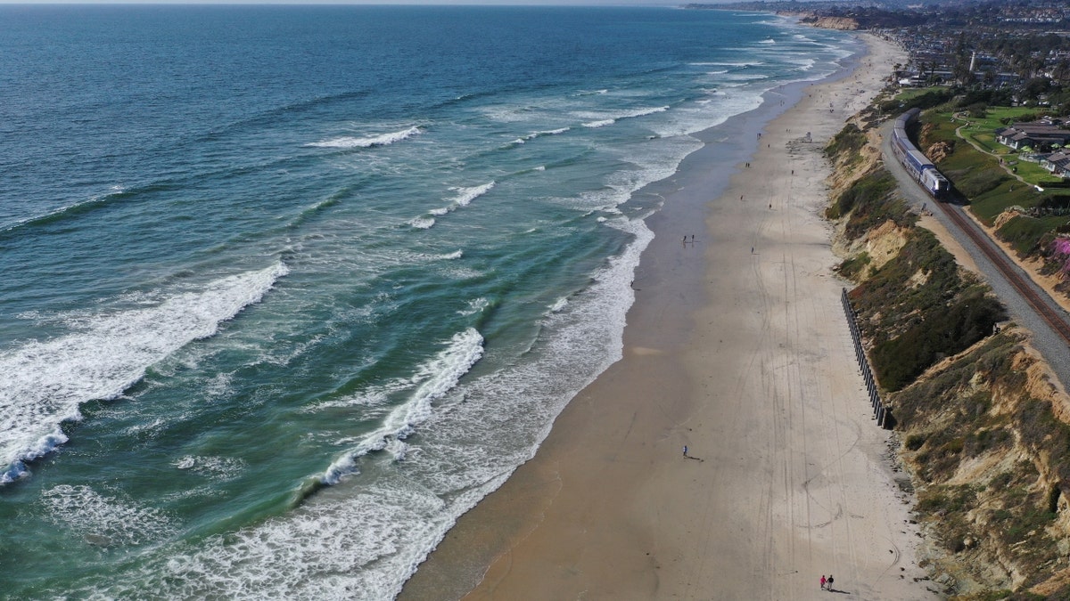 A beach in Del Mar, California