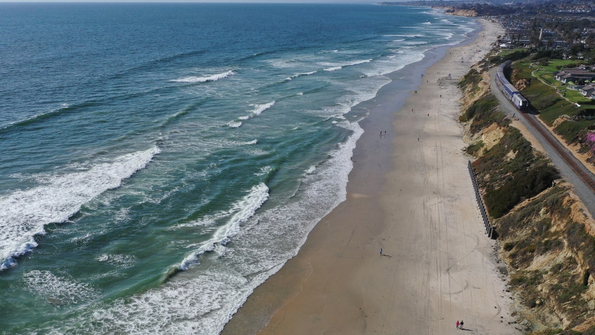 A beach in Del Mar, California