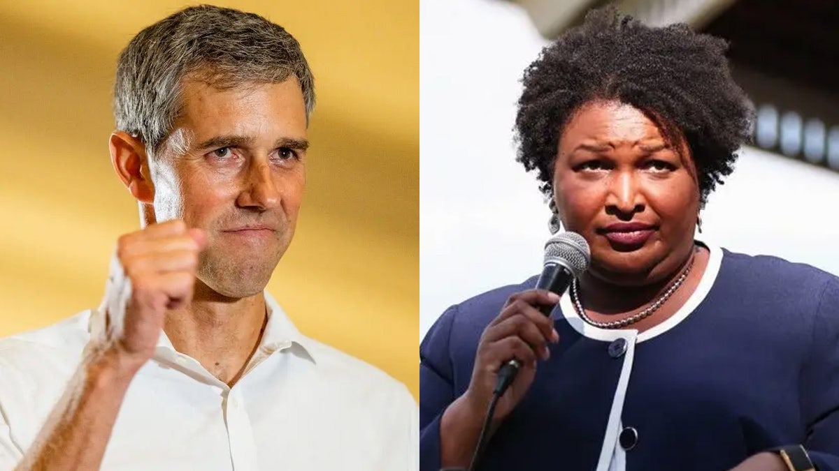 Split of Beto O'Rourke and Stacey Abrams