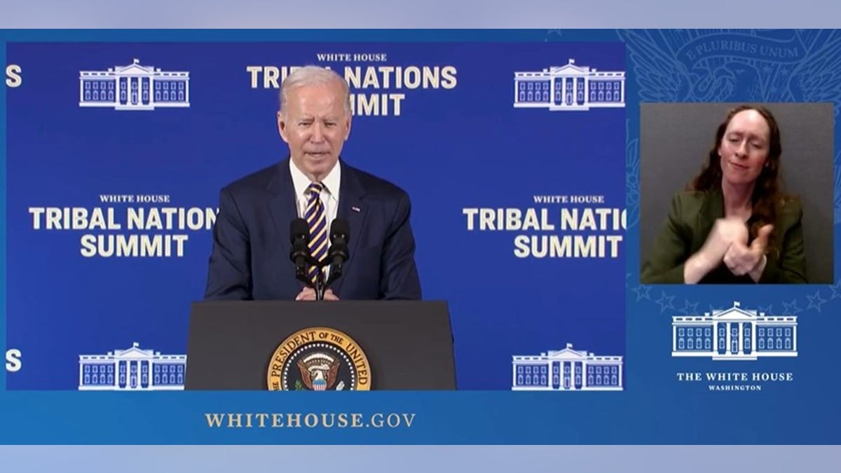 Biden speaks at Tribal Nations Summit