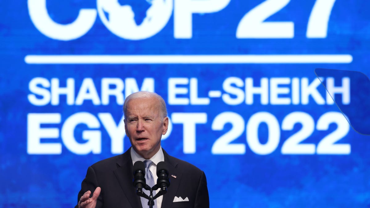 President Joe Biden speaks at climate summit
