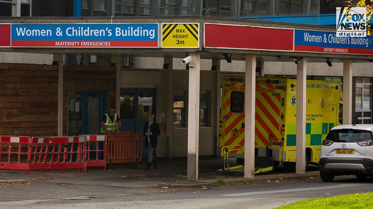 Entrance to the hospital