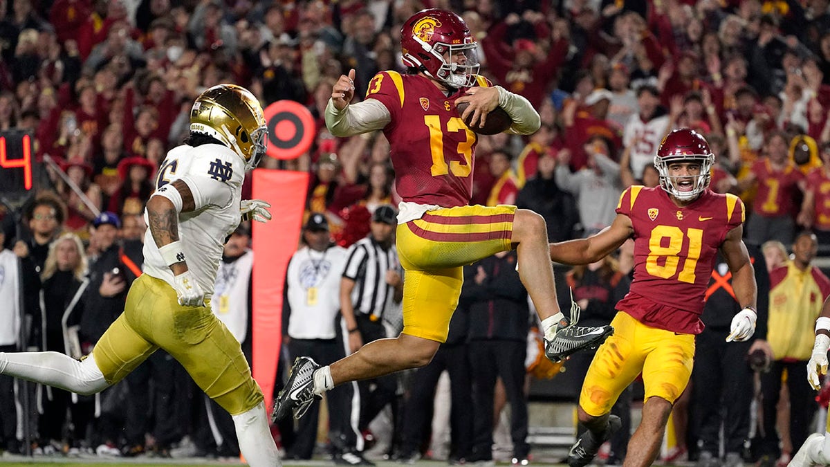 Caleb Williams gallops in the end zone