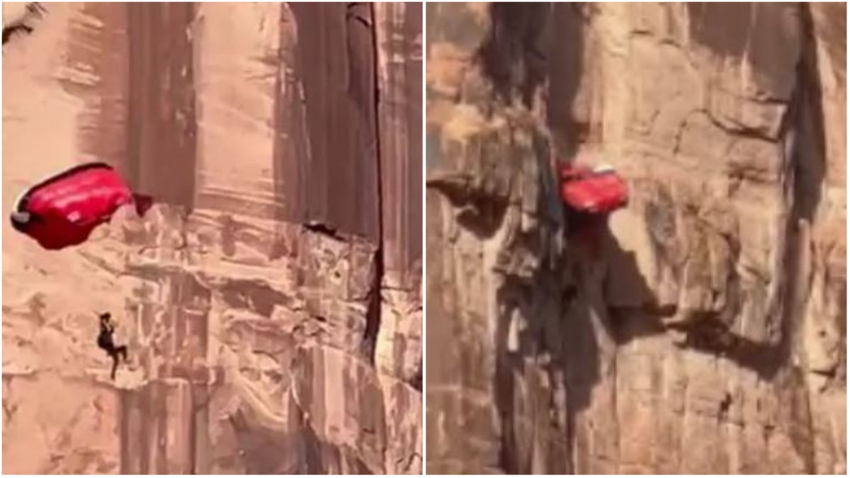 Screenshots of Moab BASE jumper