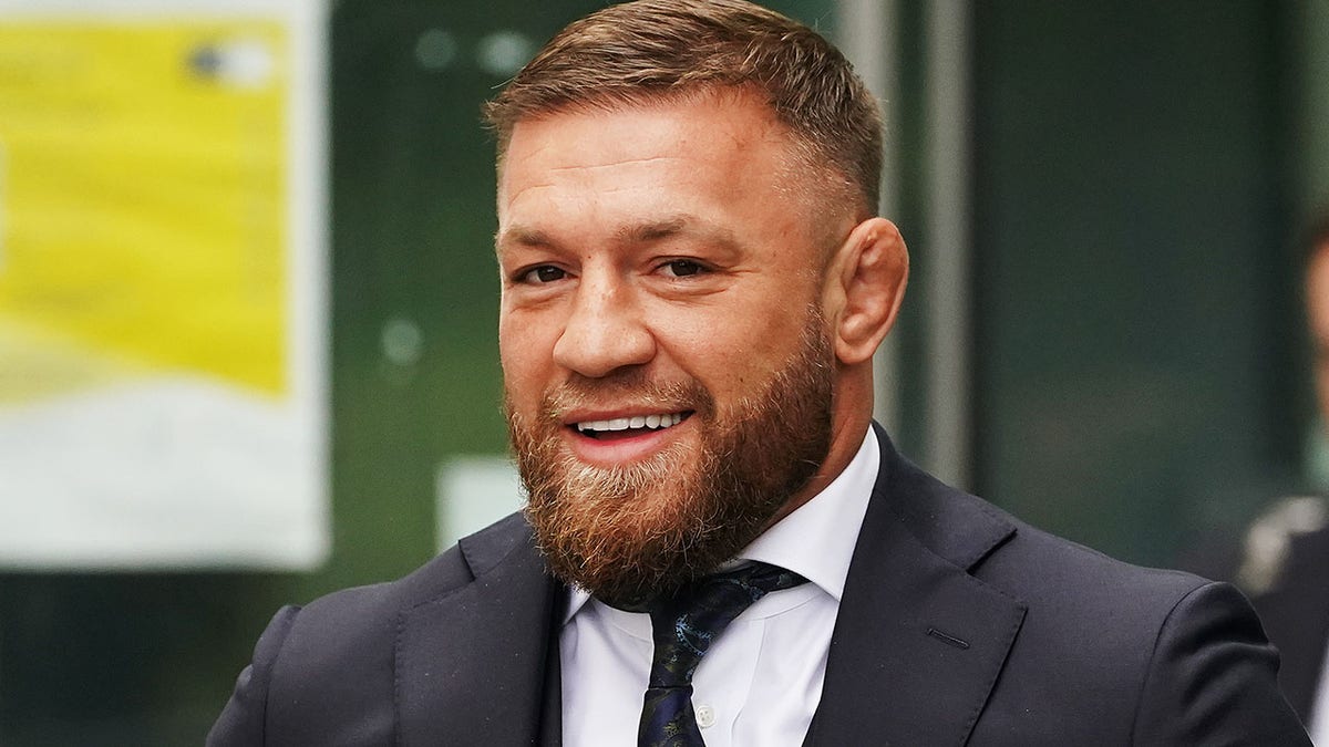 Conor McGregor leaves the court house