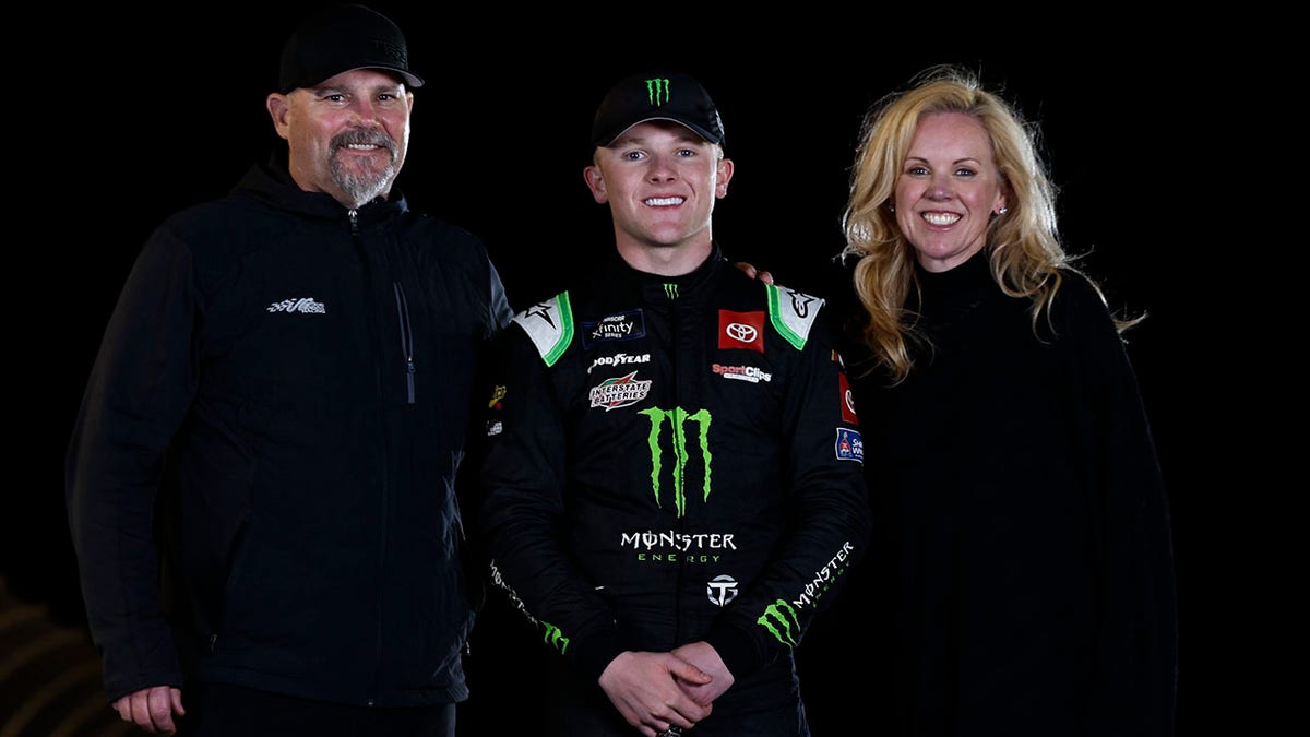 Ty Gibbs poses with his family