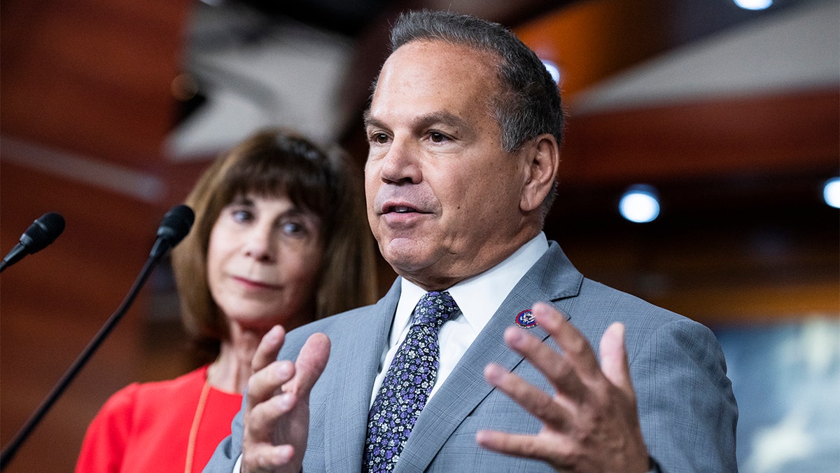 Rhode Island Democratic Rep. David Cicilline speaks at a press conference