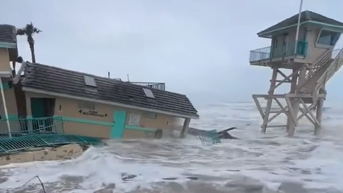 Tropical Storm Nicole: Video Shows Daytona Beach Building Partially ...