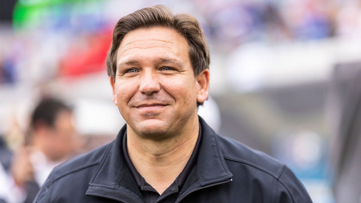 Ron DeSantis at football game