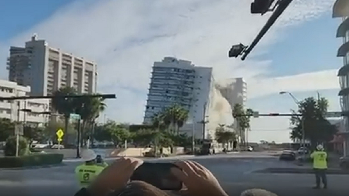 Deauville Hotel implosion Miami Beach Florida