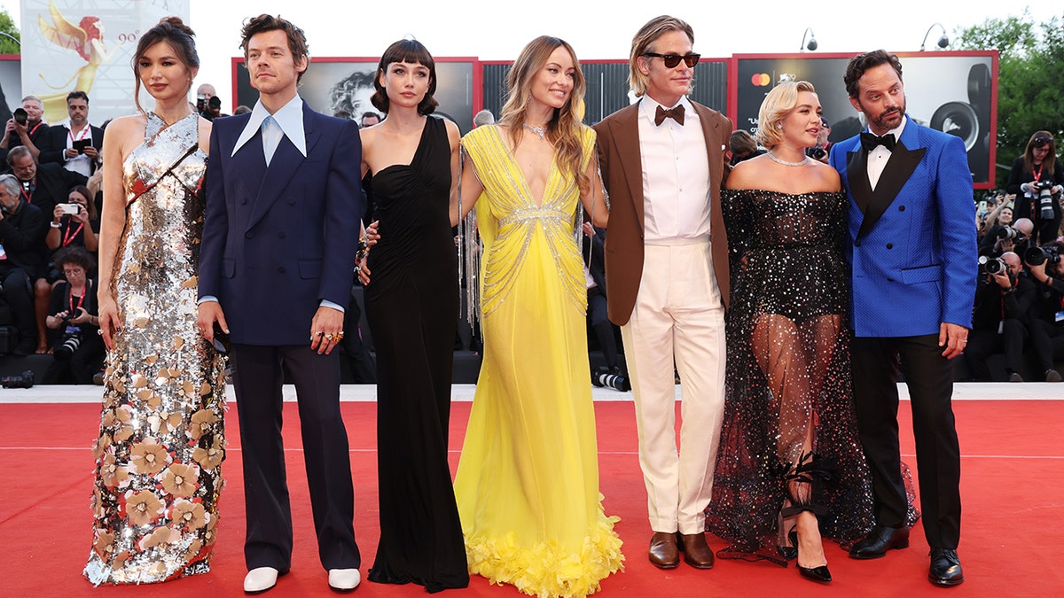Don't Worry Darling cast at Venice premiere