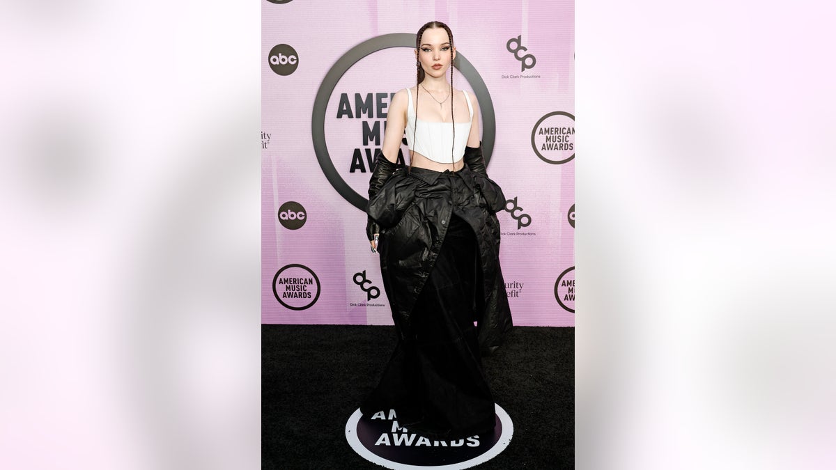 Dove Cameron wears monochrome outfit for AMAs