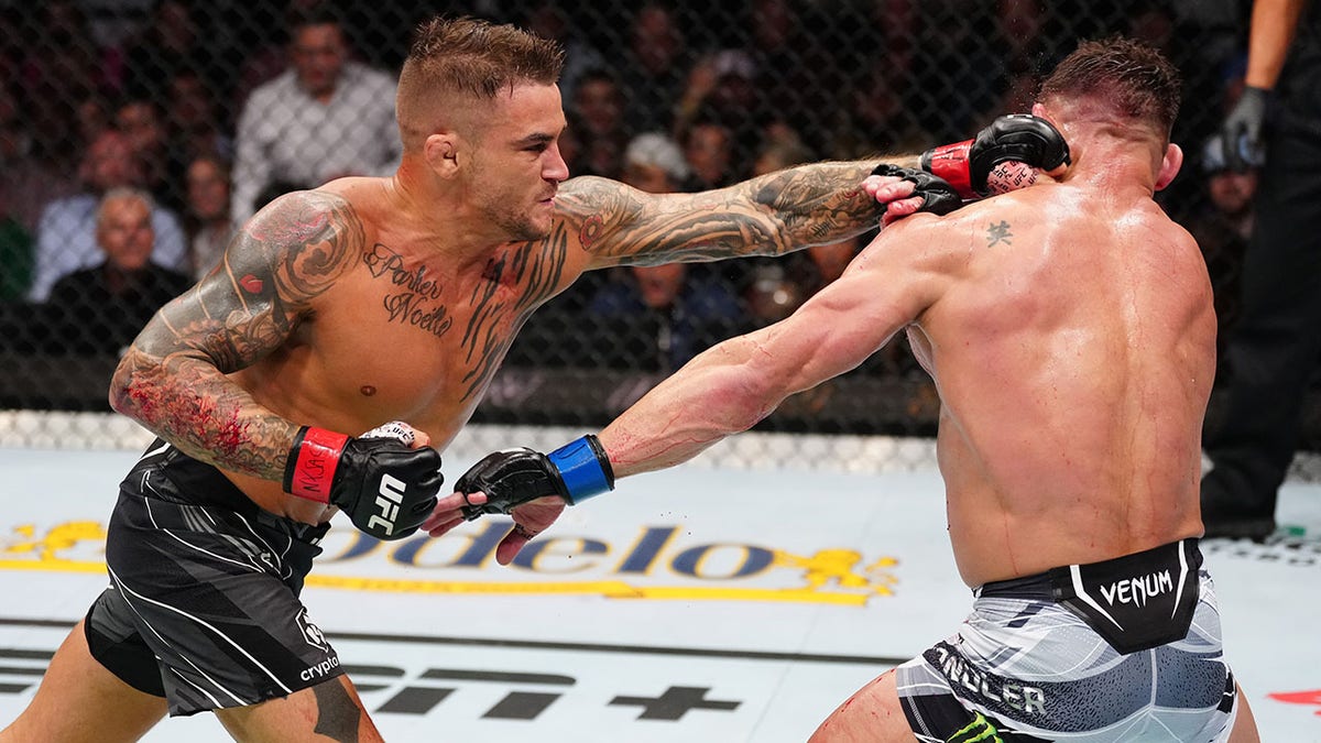 UFC 281: Dustin Poirier beats Michael Chandler in bloody brawl, calls him  'dirty mother----er' after fight